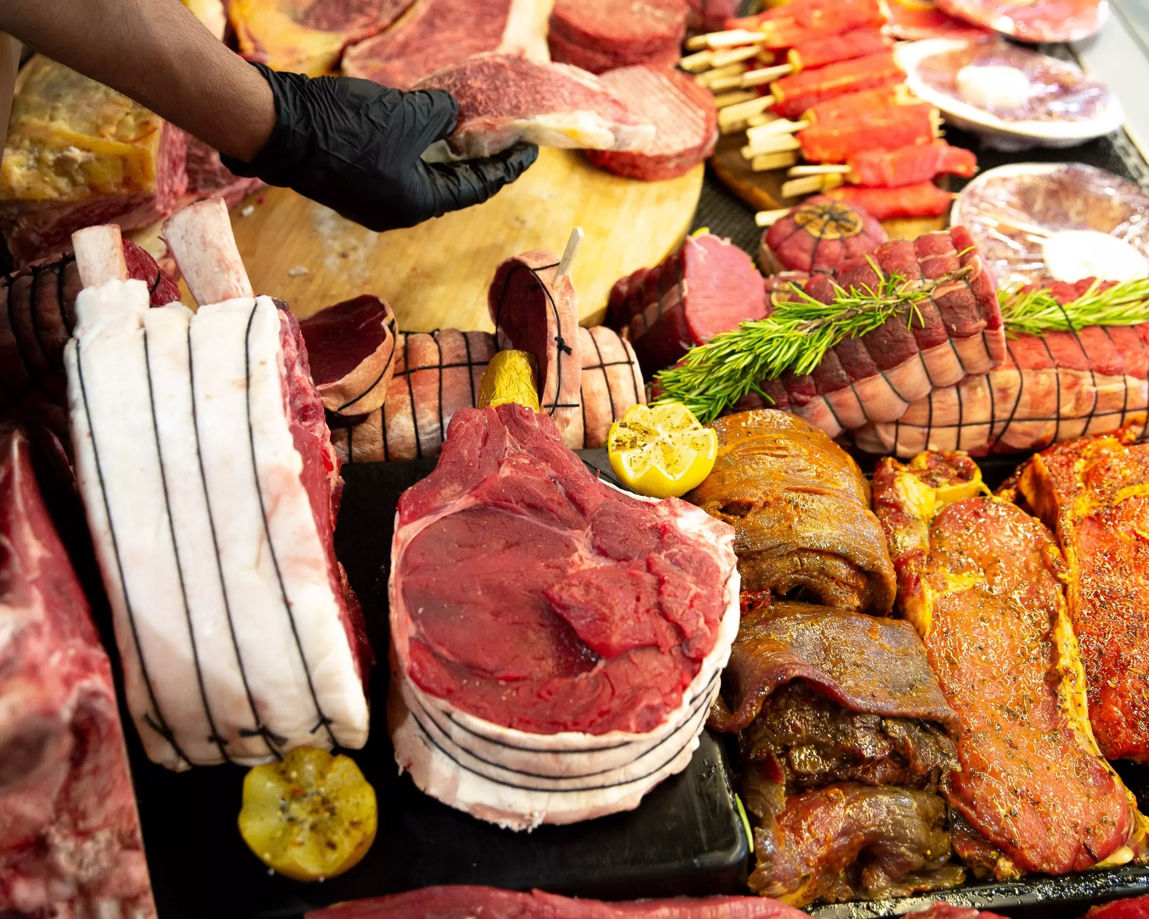 vitrine boeuf